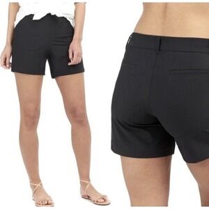 NWT Spanx 50213R Women's Sunshine 6" Stretch Shorts Very Black Black MEDIUM